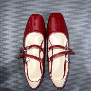 Vintage Retro Square Toe Soft Ballet Flats